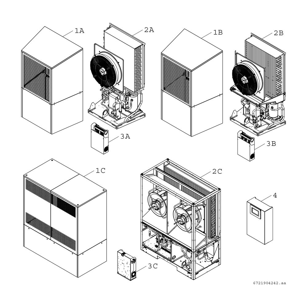 BOSCH Luftwärmepumpe CS5000AW 22 O Monoblock-WP, 1855x1065x775, 22 kW... JUNKERS-8738212189 4062321371241 (Abb. 2)