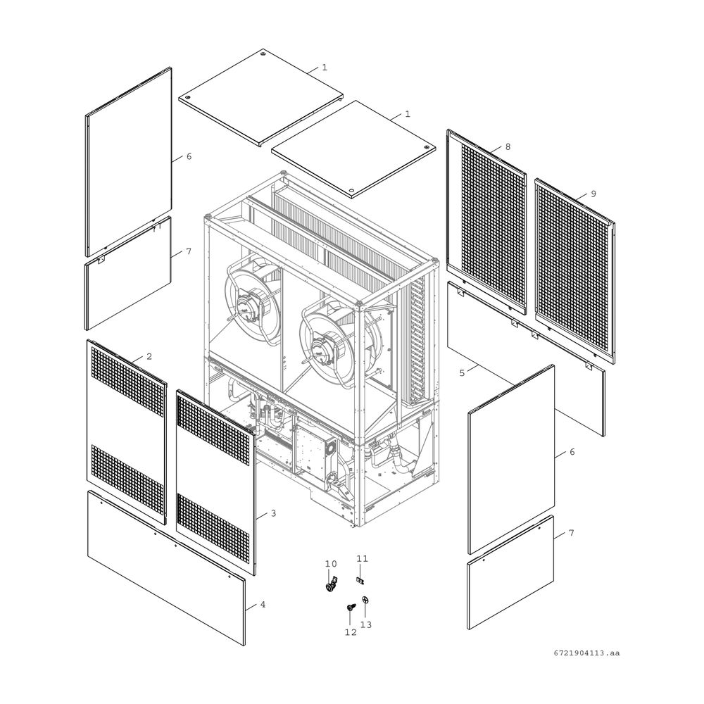 BOSCH Luftwärmepumpe CS5000AW 38 OR Monoblock-WP, 2300x1900x1000, reversibel... JUNKERS-8738212191 4062321371265 (Abb. 3)