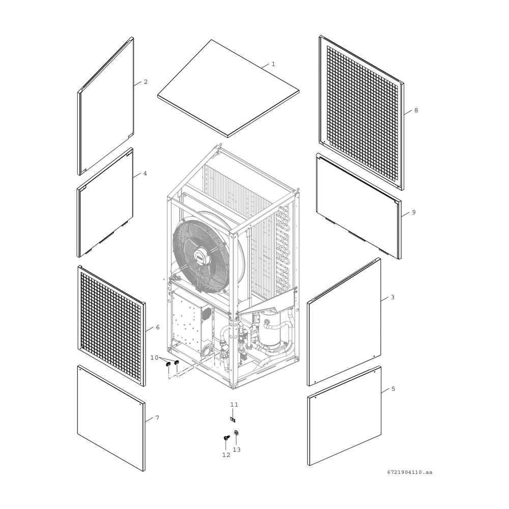 BOSCH Luftwärmepumpe CS5000AW 22 O Monoblock-WP, 1855x1065x775, 22 kW... JUNKERS-8738212189 4062321371241 (Abb. 3)