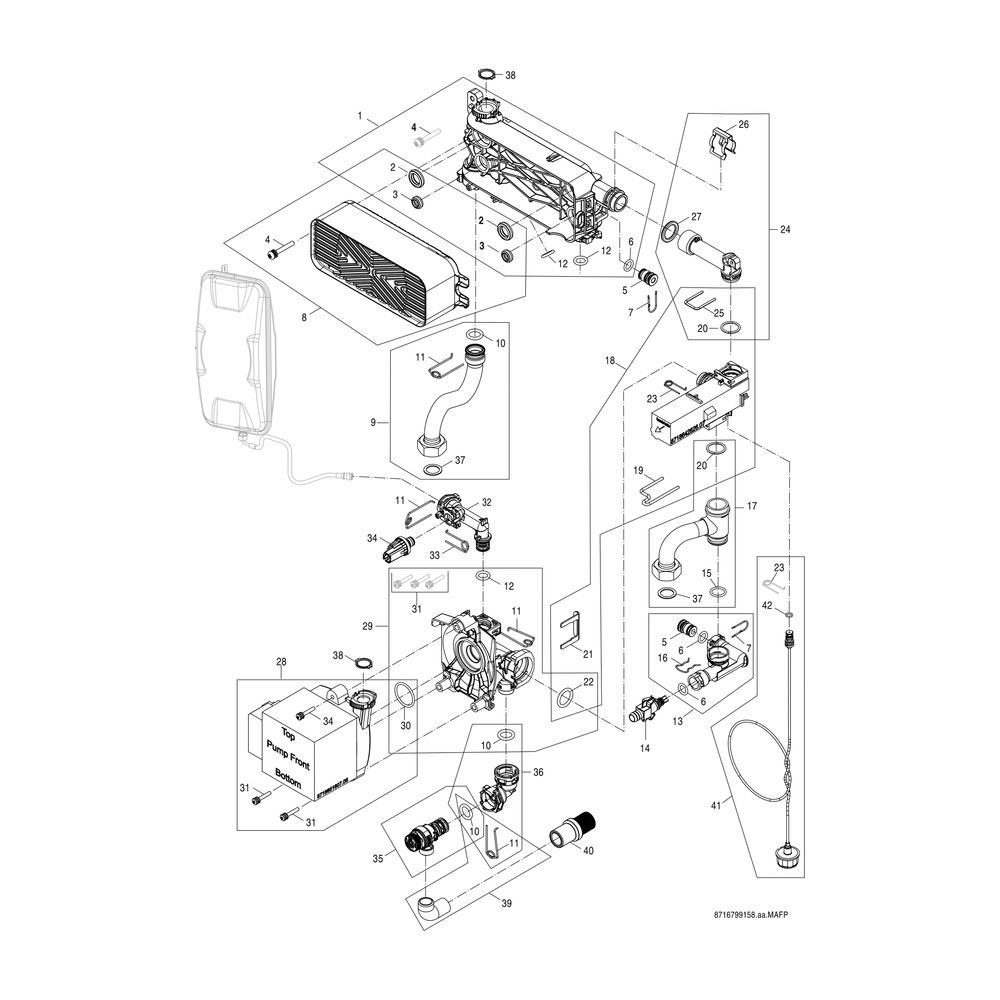 BOSCH Gas-Brennwertgerät, wandhängend Condens GC5700i WT 24/42 S 23... JUNKERS-7716701555 4062321310592 (Abb. 6)