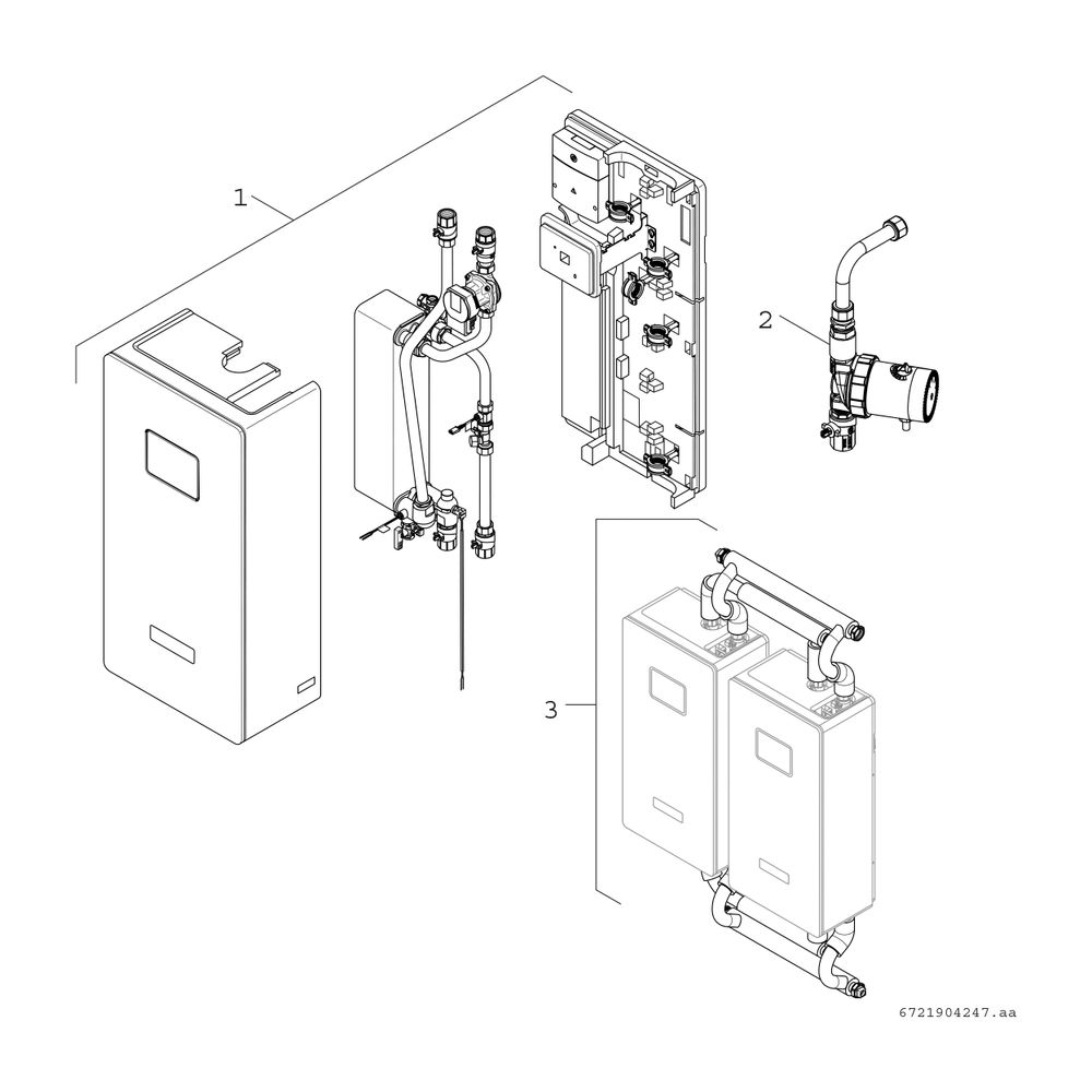 BOSCH Frischwasserstat. FlowFresh FF 40S 952x450x285, max. Zapfmenge 40 l/min... JUNKERS-7735600621 4062321360986 (Abb. 2)