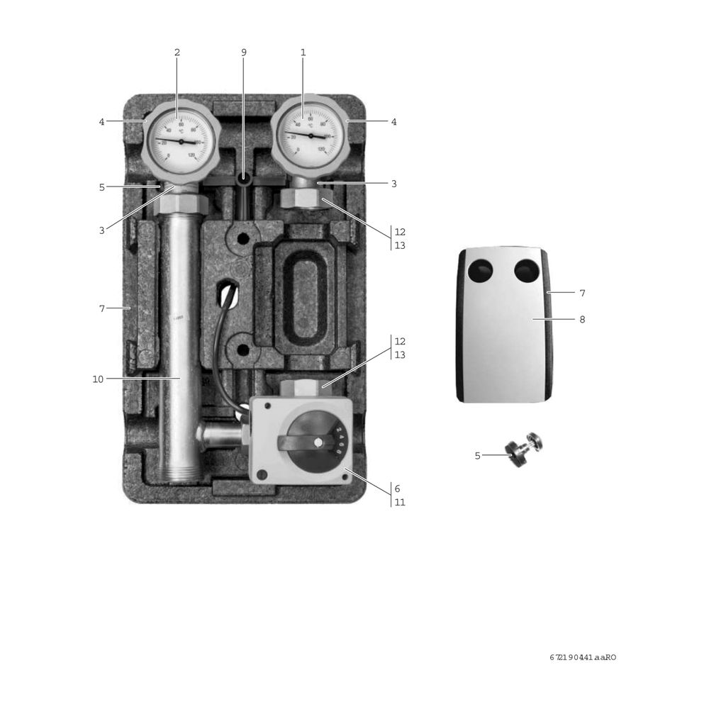 BOSCH Zubehör für Luftwärmepumpen MMH 32 Heizkreis-Set mit Mischer, DN32... JUNKERS-8738212223 4062321374099 (Abb. 3)