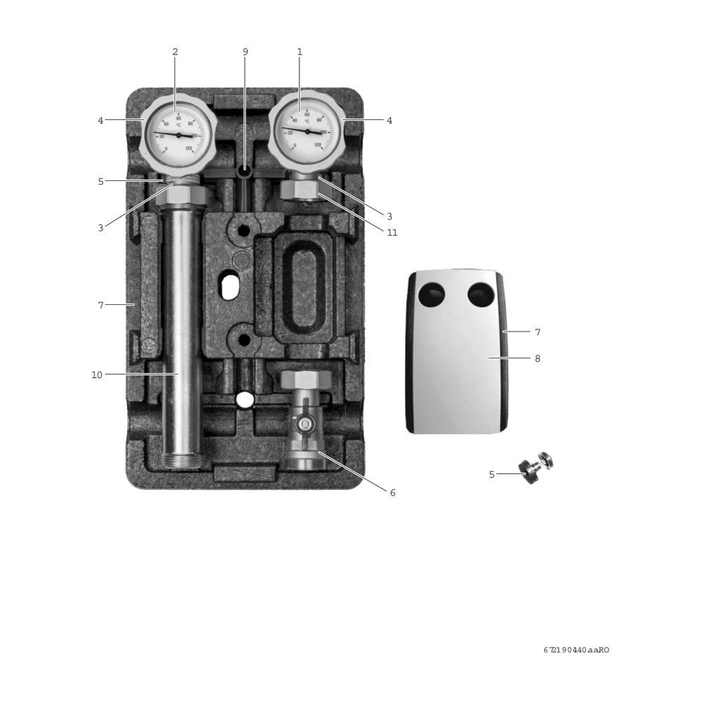 BOSCH Zubehör für Luftwärmepumpen WWM 32 Heizkreis-Set ohne Mischer, DN32... JUNKERS-8738212243 4062321374242 (Abb. 3)