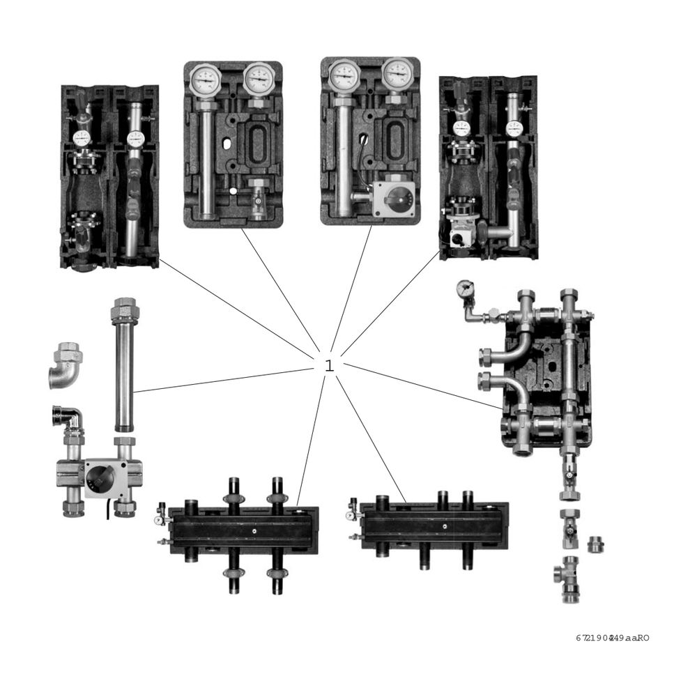 BOSCH Zubehör für Luftwärmepumpen MMH 32 Heizkreis-Set mit Mischer, DN32... JUNKERS-8738212223 4062321374099 (Abb. 2)