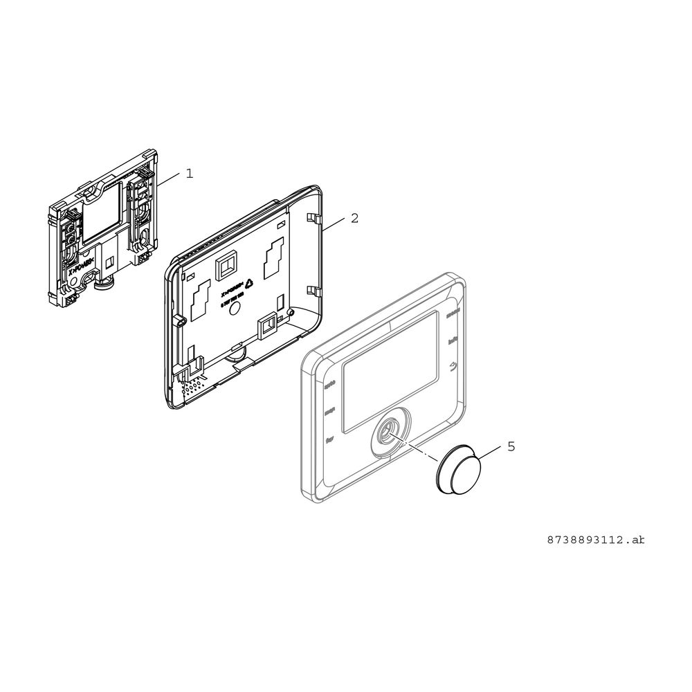 BOSCH Zubehör Wohnungslüftung CV 200 Lüftungs-Autarkregler für V5001 / V4000... JUNKERS-7738112300 4057749559371 (Abb. 2)