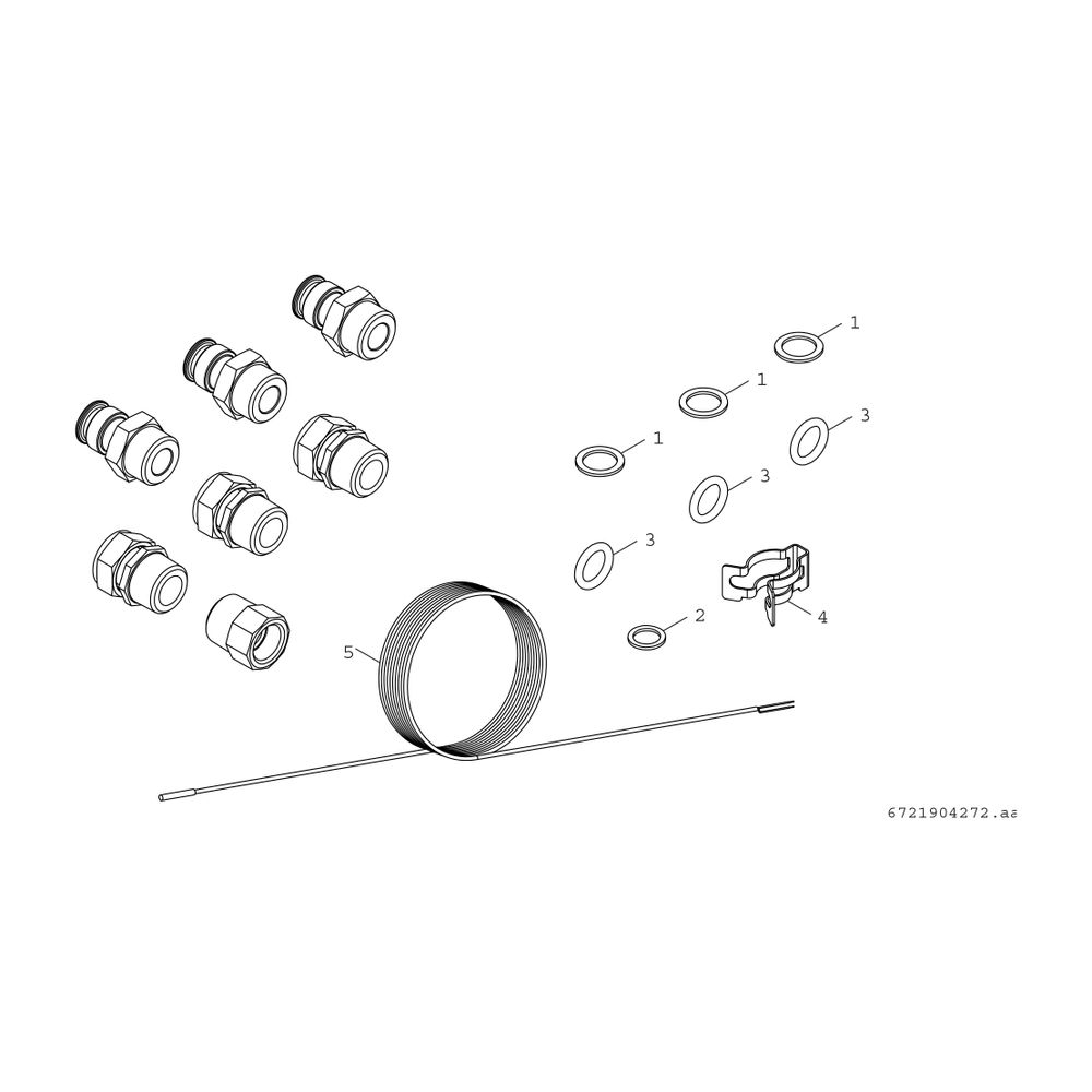 BOSCH Installationszubehör CS 42 Anschlussnippel für Direktanschluss 1 HK... JUNKERS-7738113527 4062321391089 (Abb. 2)