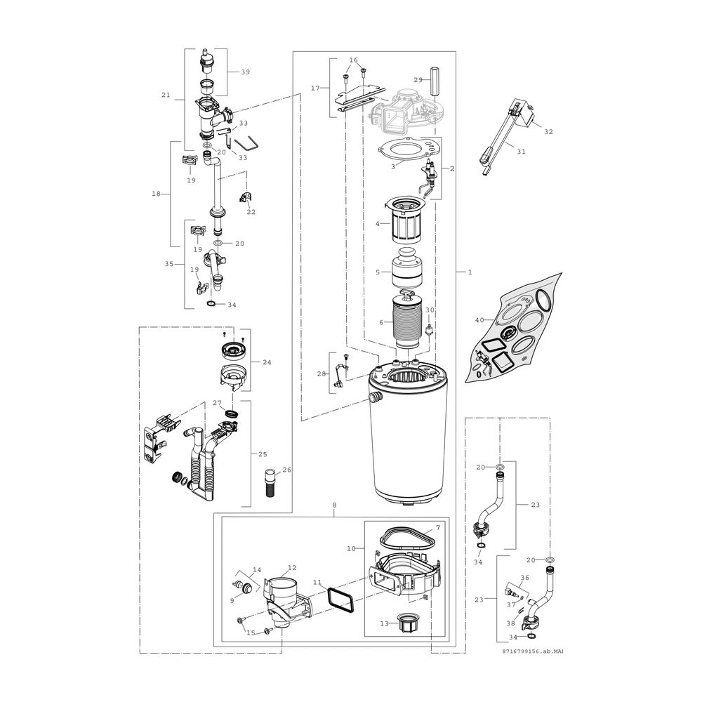 BOSCH Gas-Brennwertgerät, wandhängend Condens GC5700i WT 24/42 S 23... JUNKERS-7716701555 4062321310592 (Abb. 4)