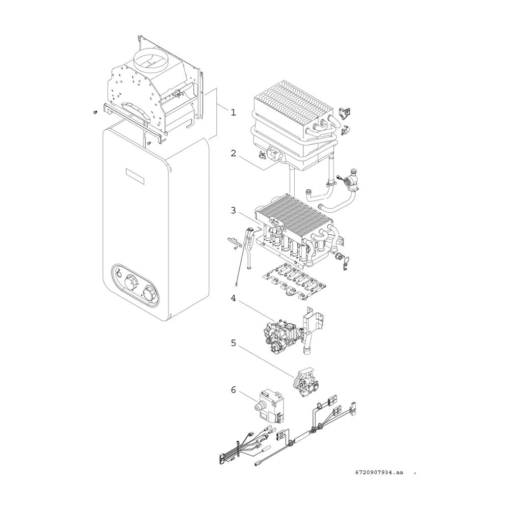 BOSCH Gas-Durchlaufwarmwasserbereiter Therm 4300 T4304 11 23, 655x310x225... JUNKERS-7736506254 4062321492878 (Abb. 2)