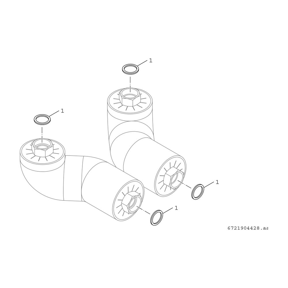 BOSCH Hybrid-Komponente HF-HY-B25 Rohr BHS rückseitig... JUNKERS-8732933184 4062321232009 (Abb. 3)