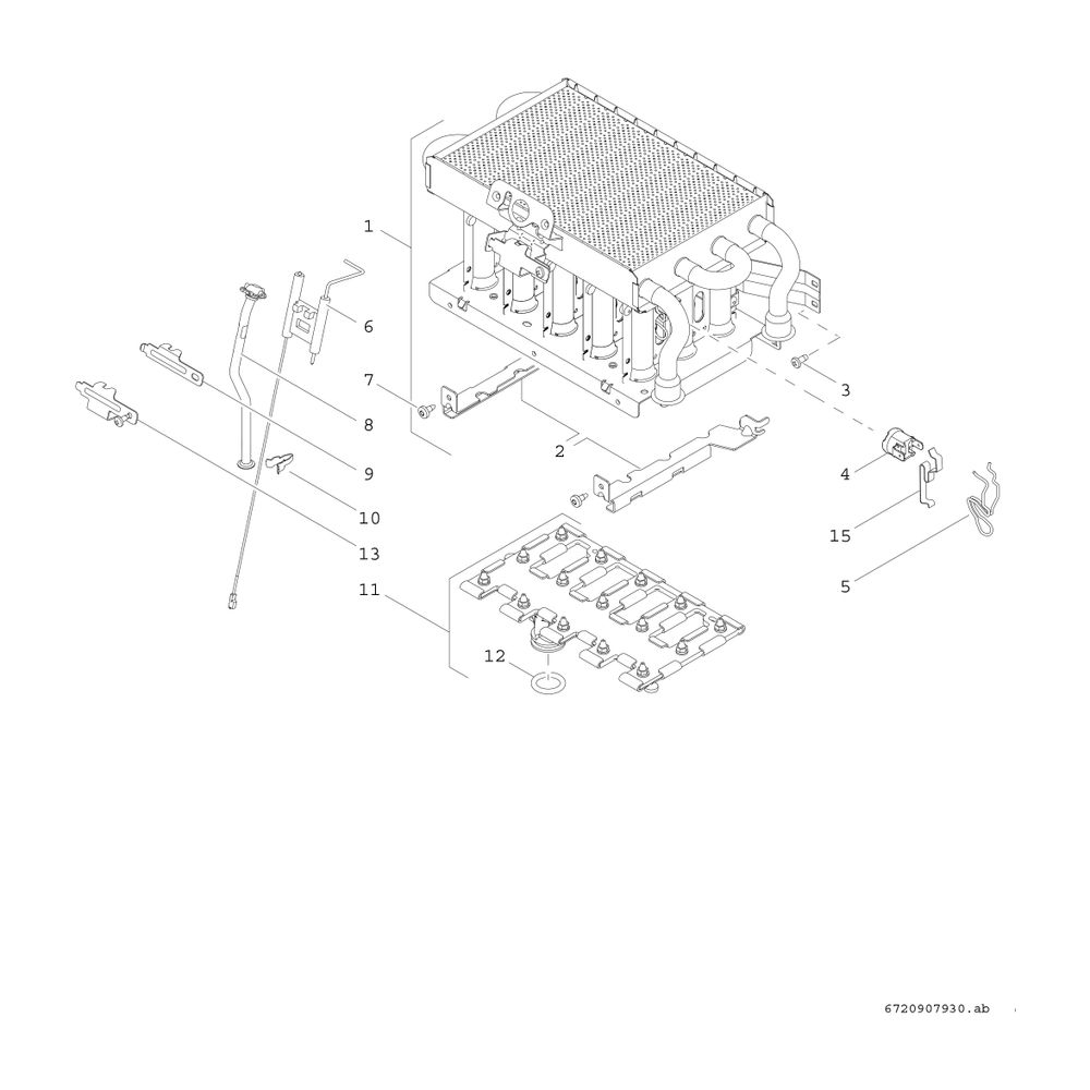 BOSCH Gas-Durchlaufwarmwasserbereiter Therm 4300 T4304 14 R 23, 655x350x225... JUNKERS-7736506257 4062321492908 (Abb. 5)