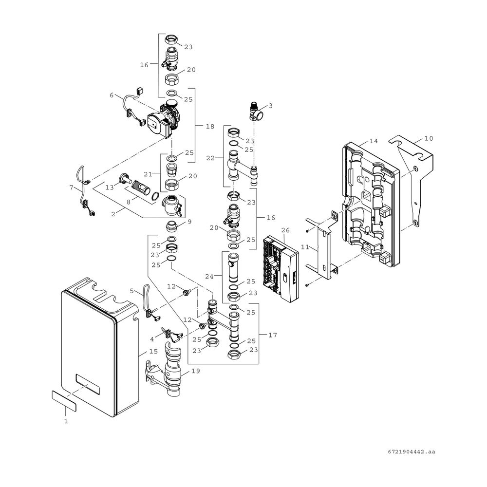 BOSCH Hybrid Station HW-SetHYC25 zur Einbindung Luft/Wasser-Wärmepumpe... JUNKERS-7736605982 4062321558666 (Abb. 3)