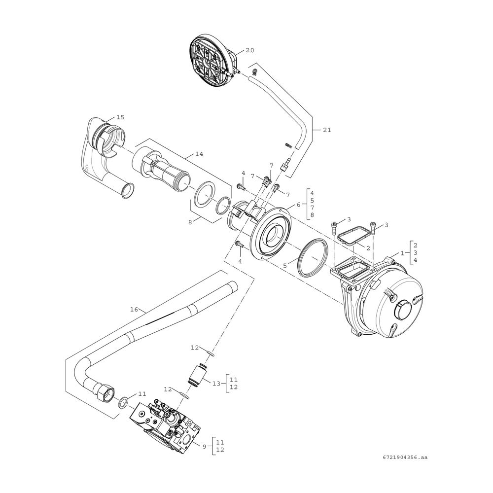 BOSCH Öl-Brennwertkessel, bodenstehend Olio Condens OC8000iF 25, 1009x600x643... JUNKERS-8738808140 4062321613730 (Abb. 12)