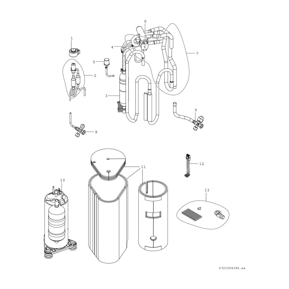 BOSCH Luft/Wasser-Wärmepumpe Compress CS3400iAWS 4 OR-S, Split, einphasig, R32... JUNKERS-8750722680 4062321403621 (Abb. 4)