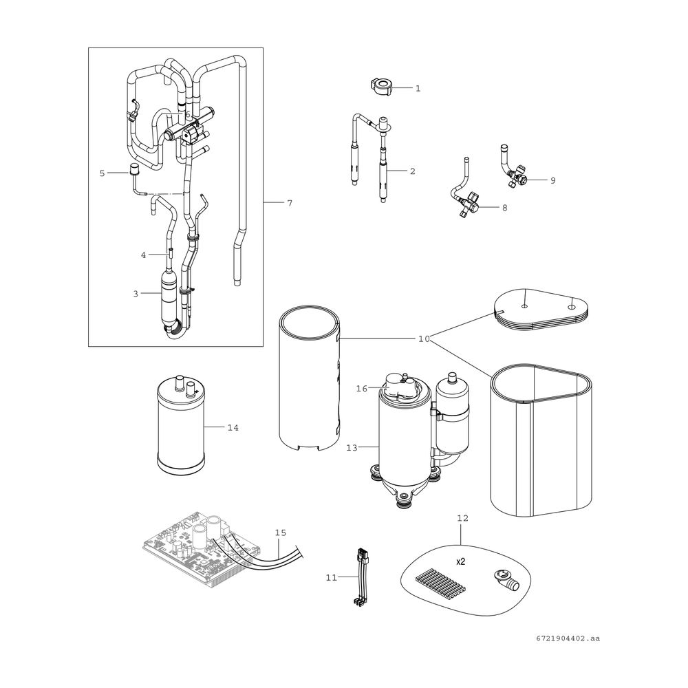 BOSCH Luft/Wasser-Wärmepumpe Compress CS3400iAWS 10 OR-T, Split,3-phasig,R410A... JUNKERS-8750722686 4062321403720 (Abb. 4)