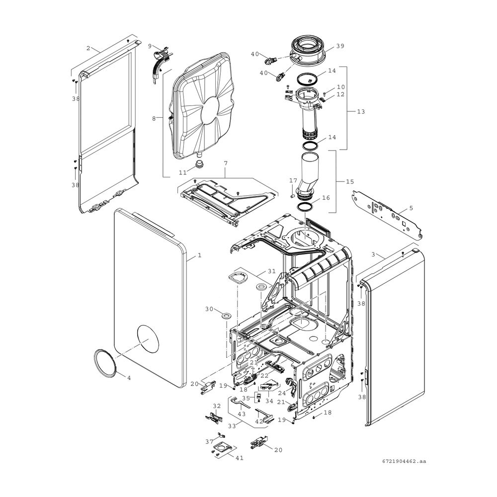 Junkers Bosch Gas-Brennwertgerät GC5300iW 14 P 23 inklusive Ausdehnungsgefäß, wandh... JUNKERS-7736902765 4062321818098 (Abb. 3)