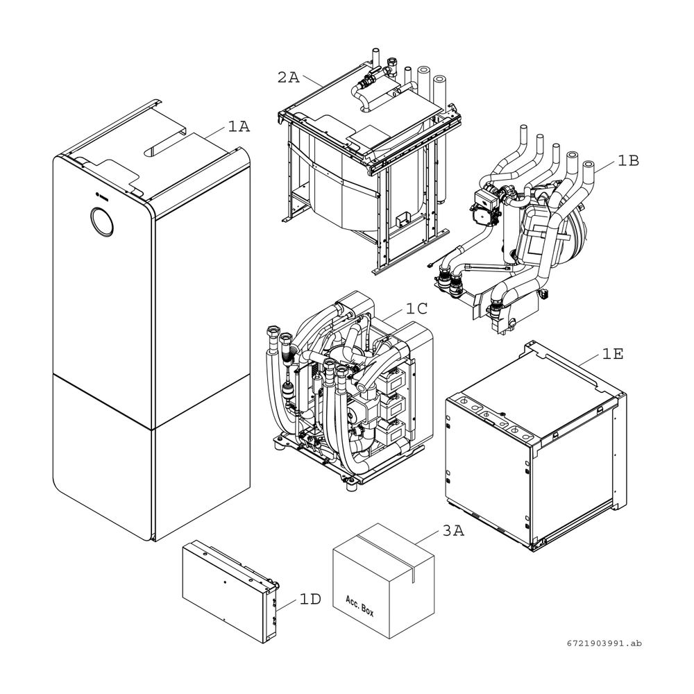 BOSCH Solewärmepumpe CS7800iLW 6 F BHM Unterkomponente von CS7800iLW 6 MBF... JUNKERS-8738212113 4062321351298 (Abb. 2)