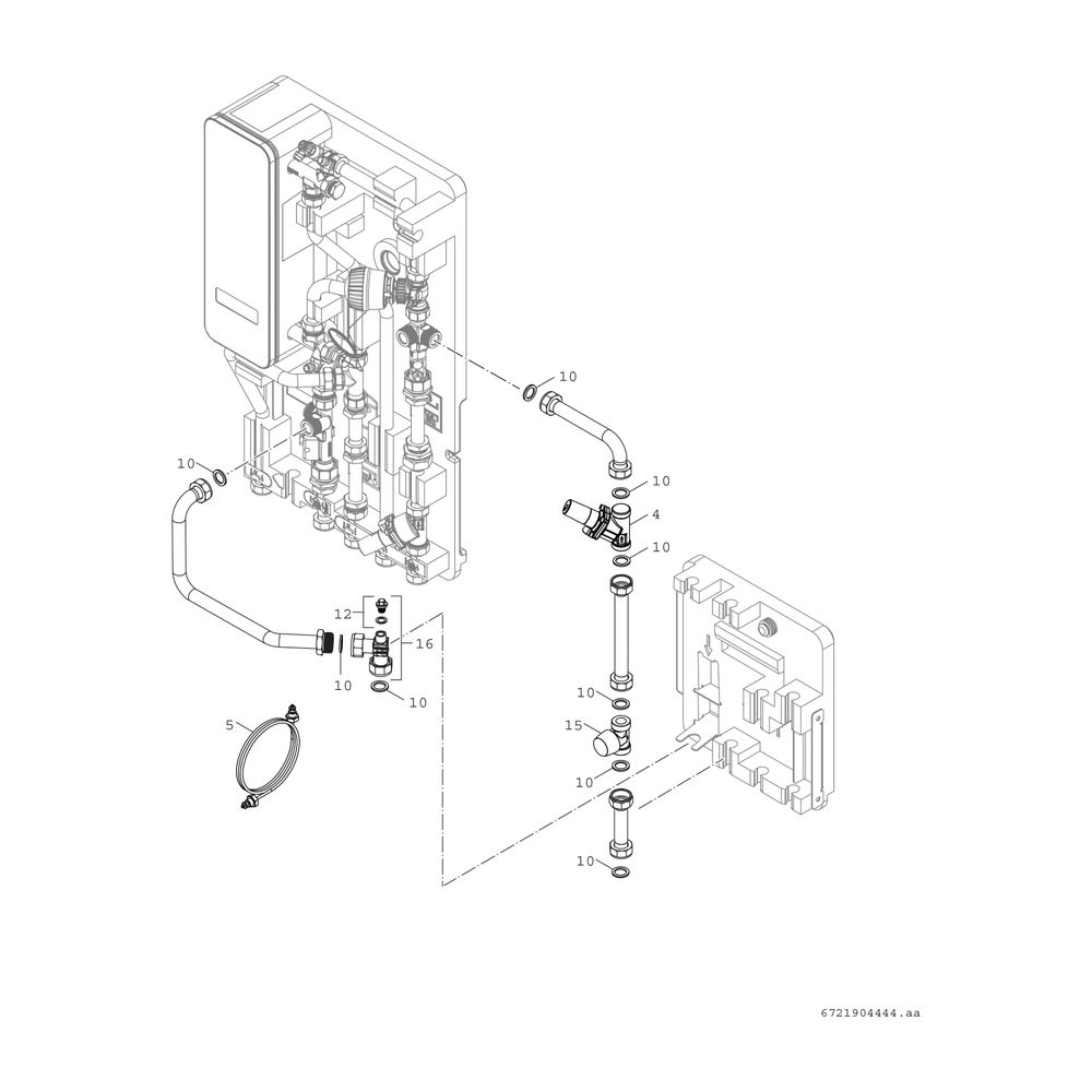 BOSCH Zub. für Wohnungsstationen F7001/2 Modul ungemischter Heizkreis mit DDR... JUNKERS-7735600639 4062321447588 (Abb. 3)