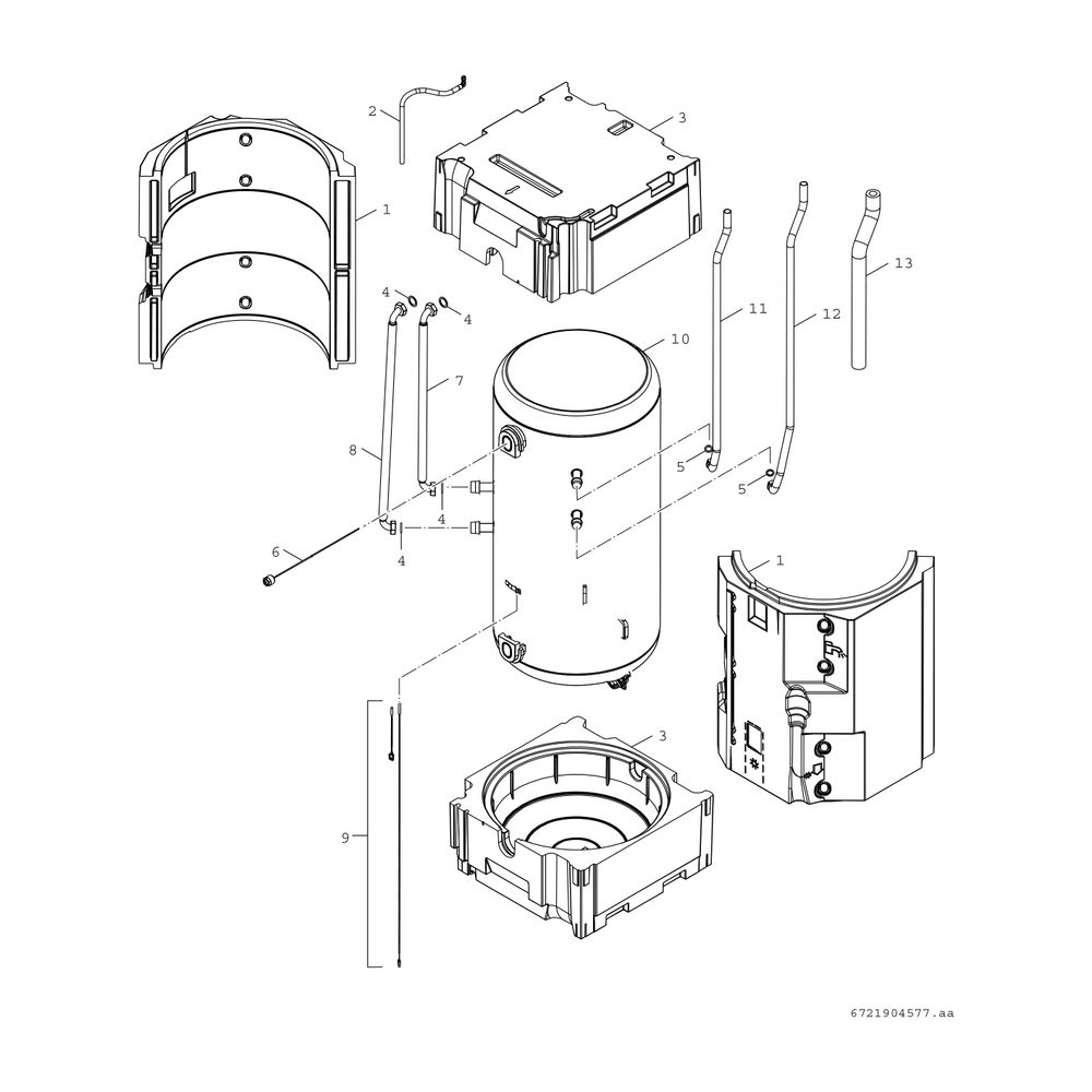 BOSCH Luft/Wasser-Wärmepumpe Compress CS3400iAWS 10 M, Inneneinh. mit Speicher... JUNKERS-8738213440 4062321593544 (Abb. 5)