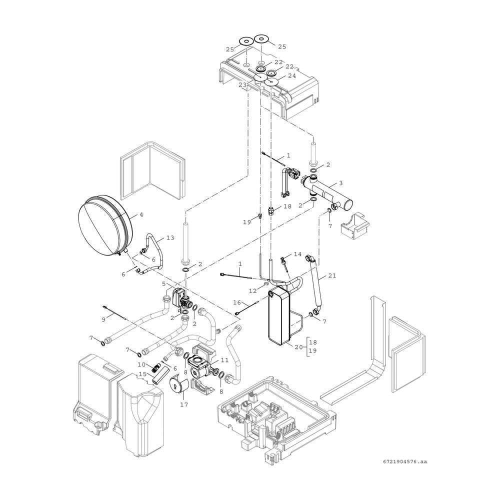 BOSCH Luft/Wasser-Wärmepumpe Compress CS3400iAWS 10 M, Inneneinh. mit Speicher... JUNKERS-8738213440 4062321593544 (Abb. 4)