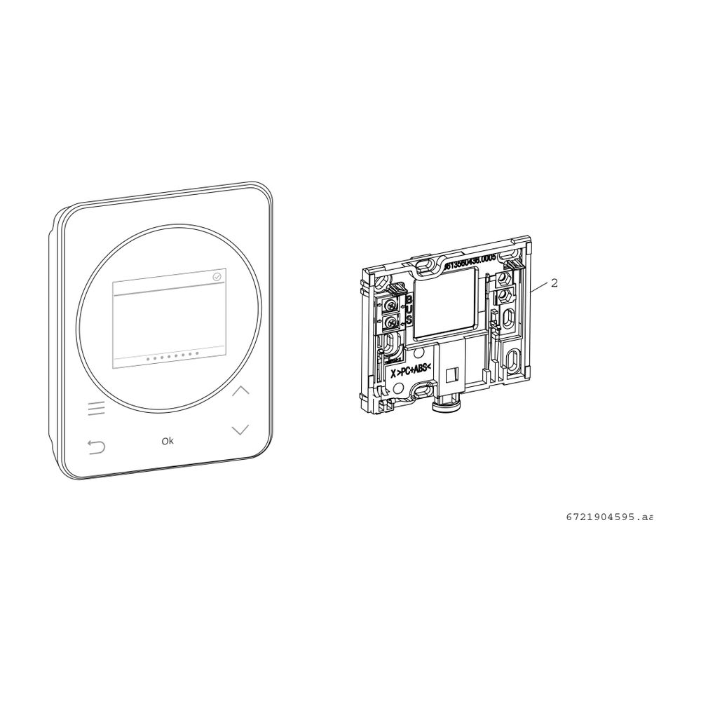 BOSCH Fernbedienung RT 800 für UI800 farbiges Touch-Bediendisplay... JUNKERS-7738112947 4062321498580 (Abb. 2)