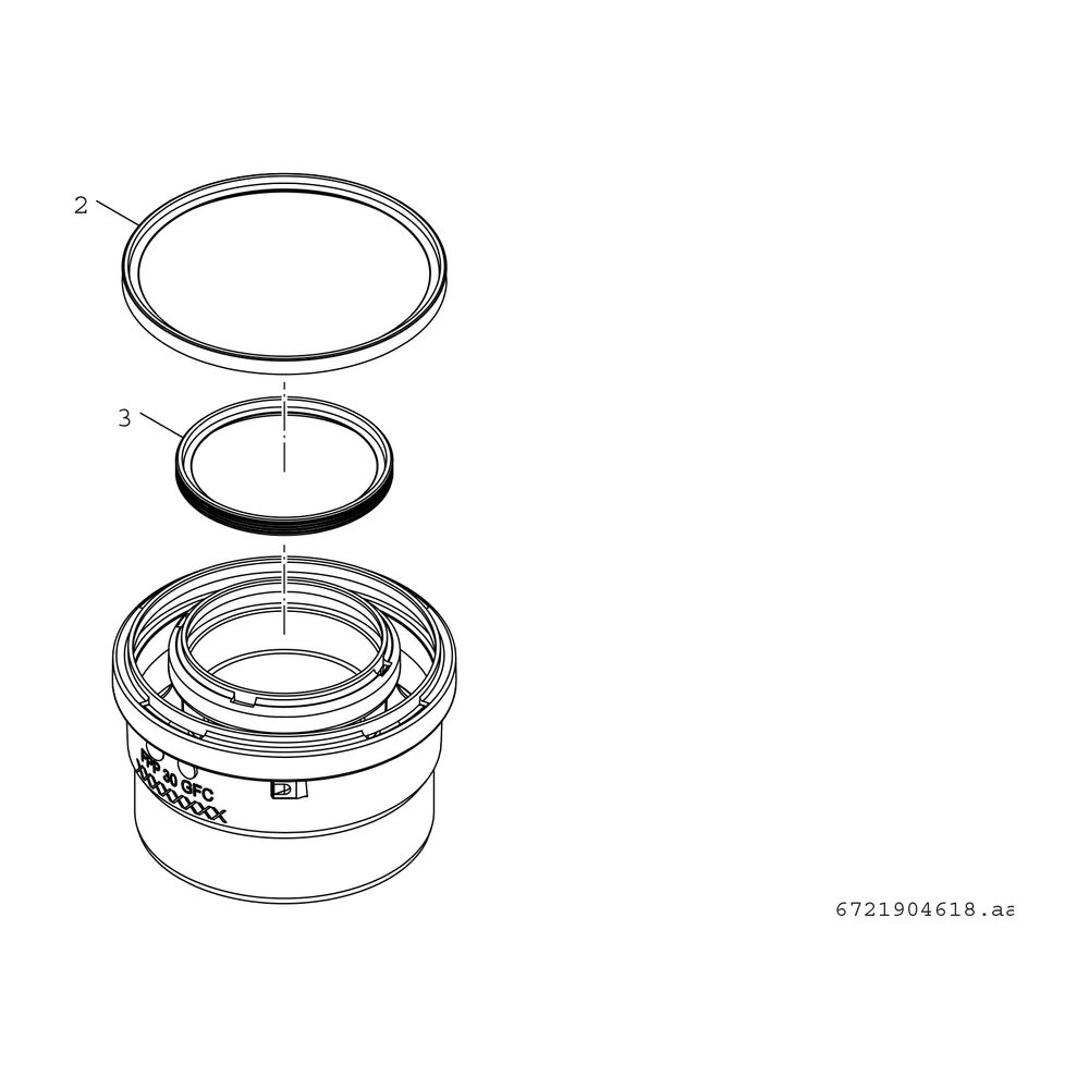 BOSCH Abgaszubehör Adapter DN80/125 Höhenausgleich 850mm für Brennwertgeräte... JUNKERS-7736902246 4062321452957 (Abb. 2)