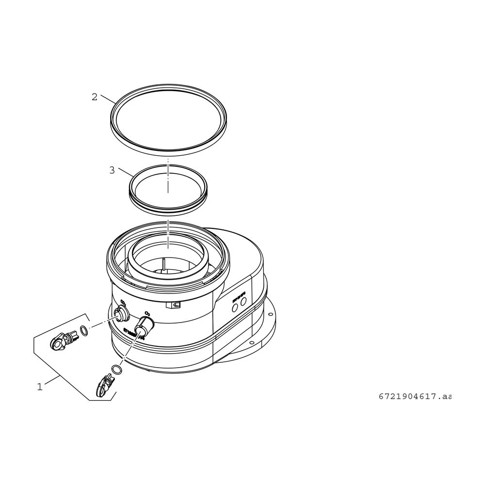 BOSCH FC-CA80 Kesselanschlussstück d. 80/125mm, exzentrisch... JUNKERS-7736902382 4062321629366 (Abb. 2)