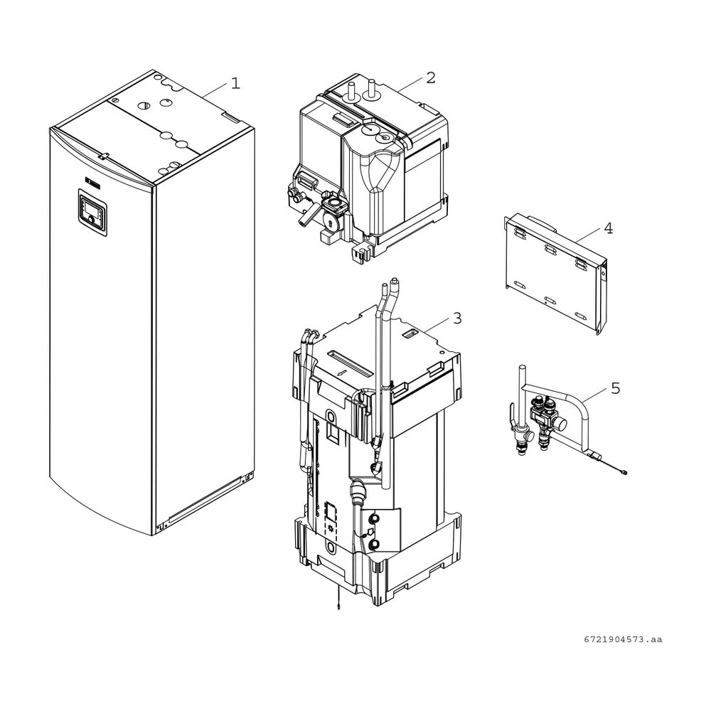 BOSCH Luft/Wasser-Wärmepumpe Compress CS3400iAWS 10 M, Inneneinh. mit Speicher... JUNKERS-8738213440 4062321593544 (Abb. 2)