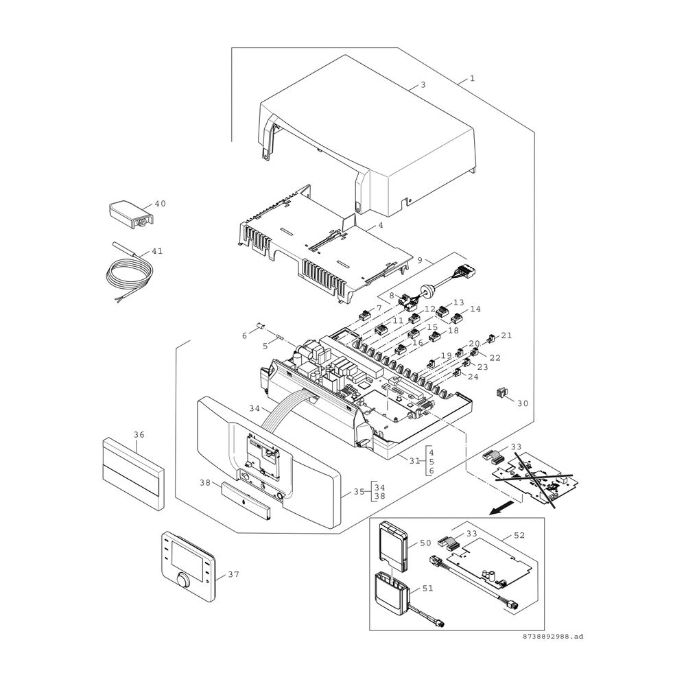 BOSCH Öl-Brennwertkessel, bodenstehend Olio Condens OC7000F 35, 914x600x1048... JUNKERS-7736602454 4057749413499 (Abb. 12)