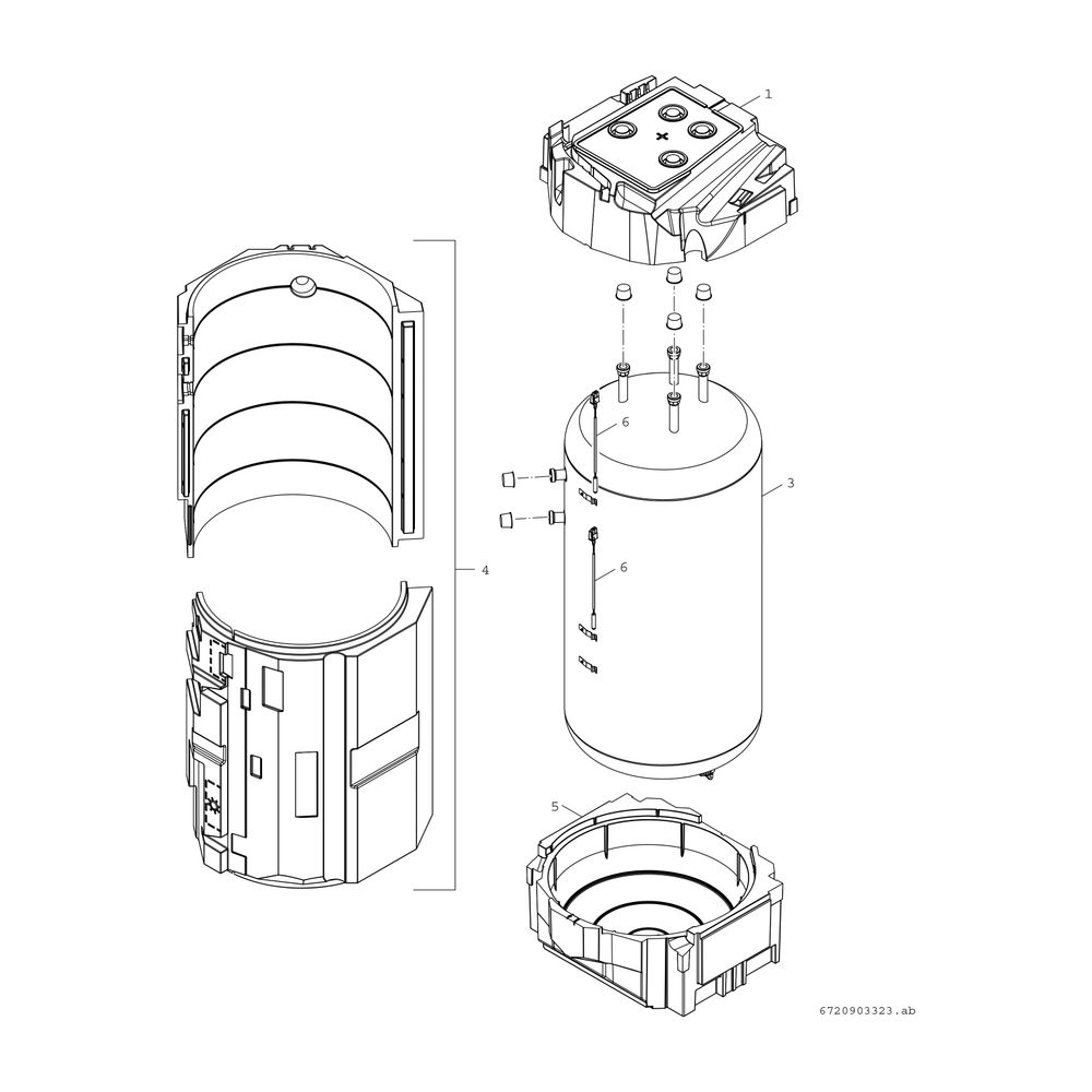 BOSCH Solewärmepumpe CS7800iLW 6 MF 1780x600x610, 6 kW, WW-Speichermodul... JUNKERS-8738211996 4062321351151 (Abb. 4)