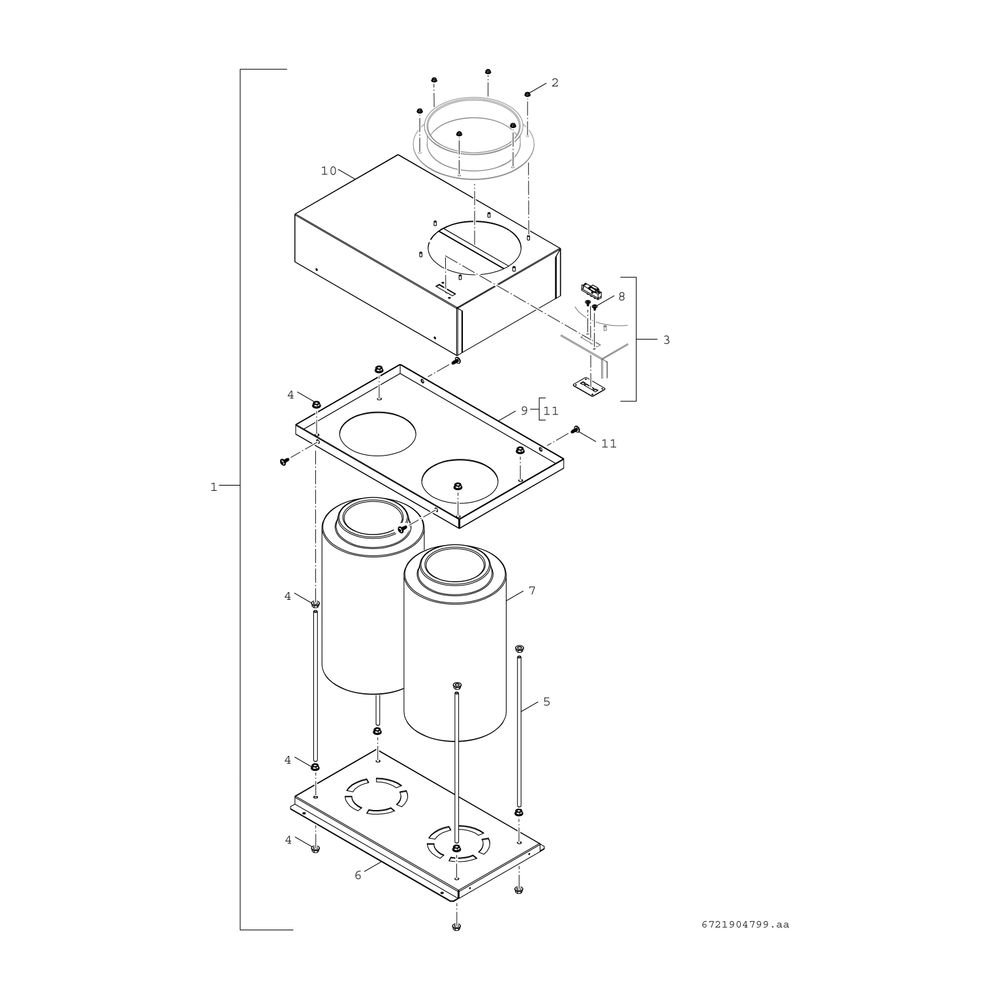 BOSCH Sonstiges Zubehör für Gas-Kessel Luftfilter Ersatz zu GC7000F 75-300 kW... JUNKERS-7736602656 4057749554352 (Abb. 2)