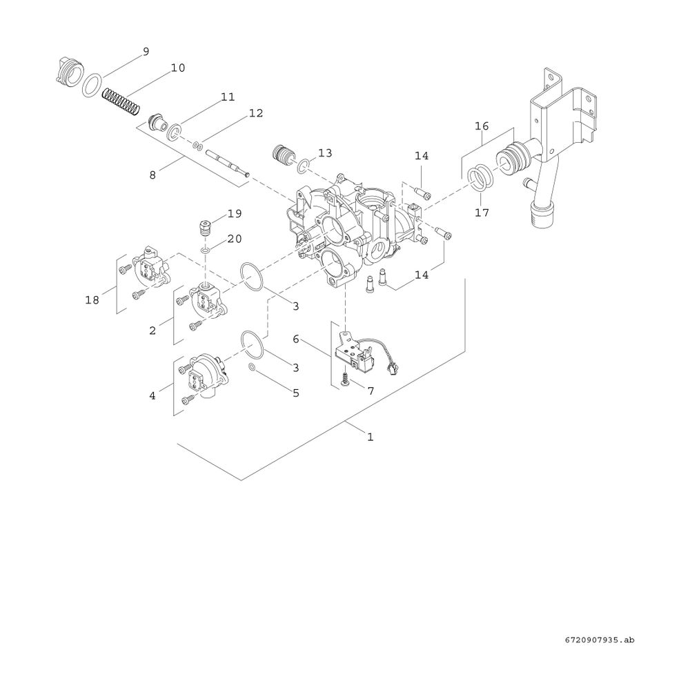 BOSCH Gas-Durchlaufwarmwasserbereiter Therm 4300 T4304 14 R 23, 655x350x225... JUNKERS-7736506257 4062321492908 (Abb. 6)