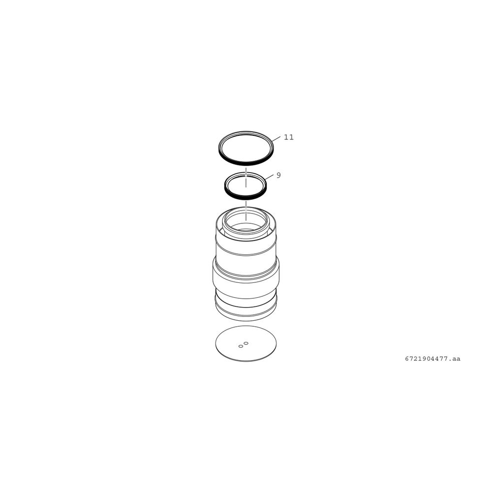 Bosch Zuluftstutzen konzentrisch FC-C200, D 200/300mm, Edelstahl... JUNKERS-7738112491 4057749687357 (Abb. 2)