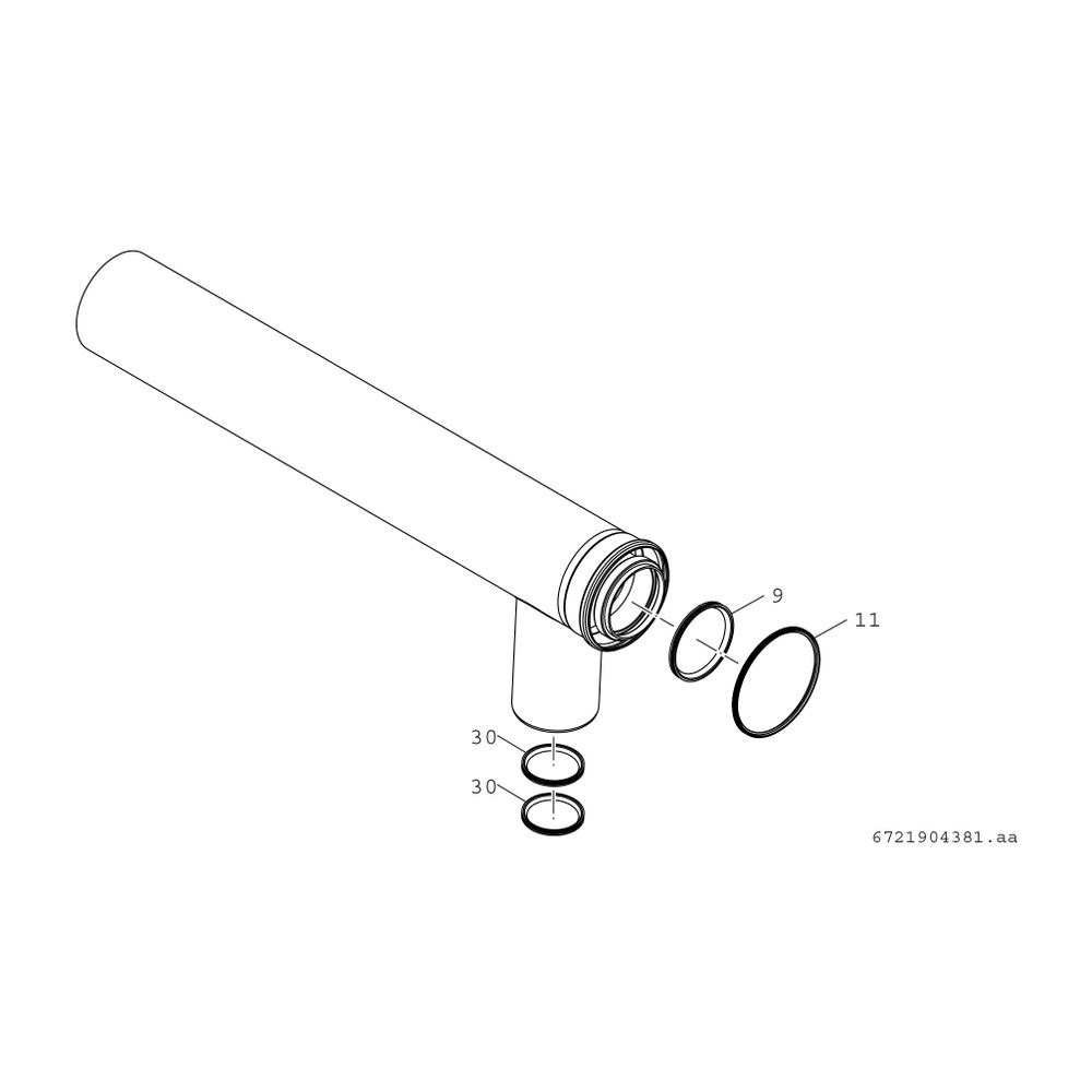 BOSCH Abgaszubehör FC-Set110-C93x Erweit.bausatz Kaskade C93x, d:110/160mm... JUNKERS-7738113216 4062321290405 (Abb. 2)