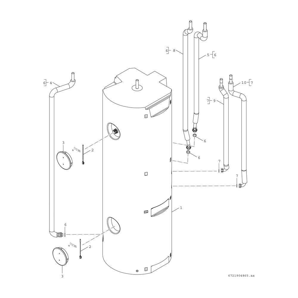 Junkers Bosch Wärmepumpenspeicher SWDP 300-2 O C Edelstahlspeicher 291l, 1838x600x6... JUNKERS-7716842660 4062321567286 (Abb. 4)