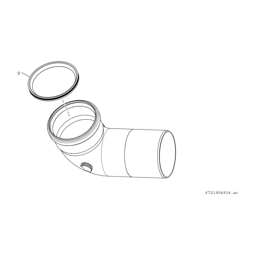 BOSCH Abgaszubehör AZB 1357 Zuluftanschlussbogen 90 Gr, d:110 mm... JUNKERS-87094970 4047416761756 (Abb. 2)