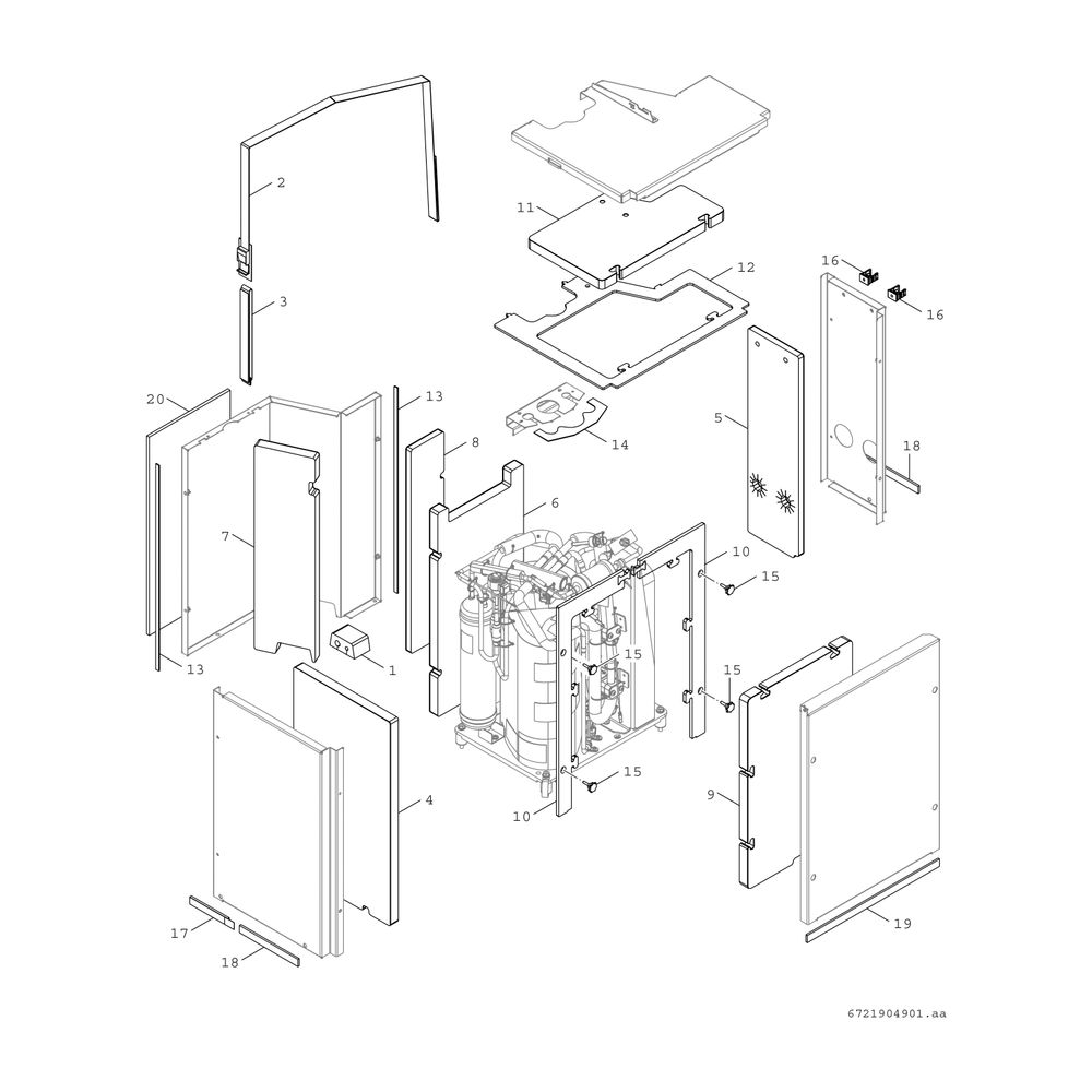 Junkers Bosch Monoblock-Außeneinheit AW 5 OR-S Baureihe CS5800/6800i AW, 800x1100x5... JUNKERS-8738213465 4062321603809 (Abb. 5)