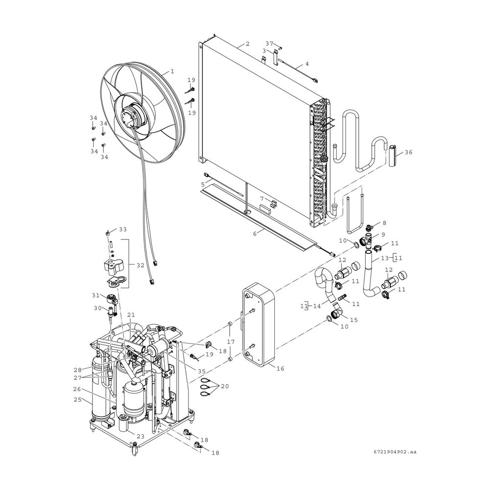 Junkers Bosch Monoblock-Außeneinheit AW 5 OR-S Baureihe CS5800/6800i AW, 800x1100x5... JUNKERS-8738213465 4062321603809 (Abb. 6)