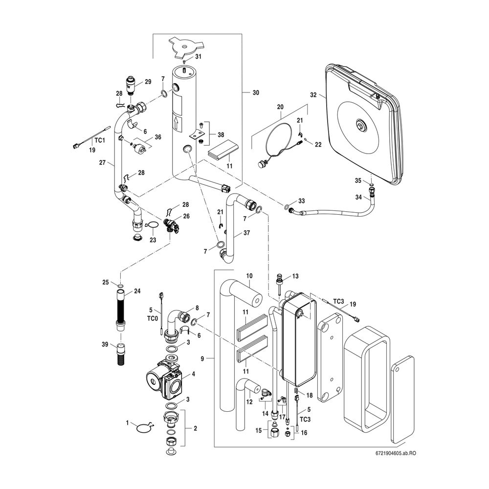 BOSCH Luft/Wasser-Wärmepumpe Compress CS3400iAWS 10 E, Inneneinheit monoenerg.... JUNKERS-8738212153 4062321544317 (Abb. 4)