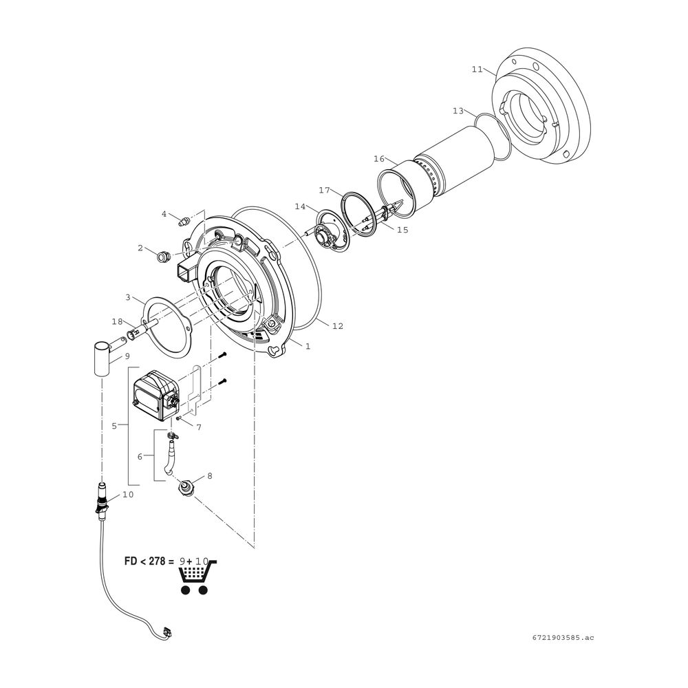 BOSCH Öl-Brennwertkessel, bodenstehend Olio Condens OC8000iF 25, 1009x600x643... JUNKERS-8738808140 4062321613730 (Abb. 7)