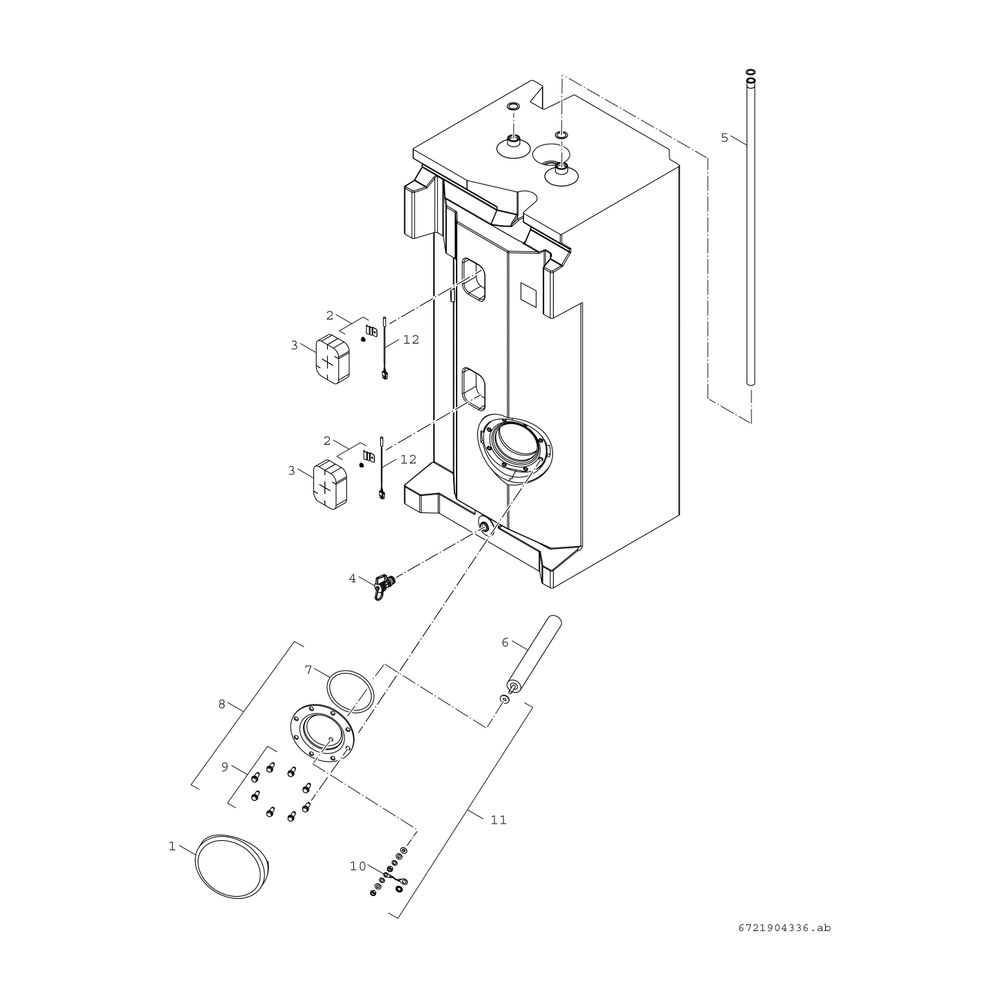 Junkers Bosch Luft/Wasser-Wärmepumpe Compress CS6800iAW 12 M, Inneneinheit mit Spei... JUNKERS-8738212416 4062321641078 (Abb. 6)