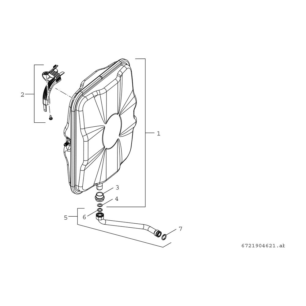 BOSCH Installationszub. für GC5300i..P Ausdehnungsgefäß zum Einbau... JUNKERS-7736902336 4062321486211 (Abb. 2)