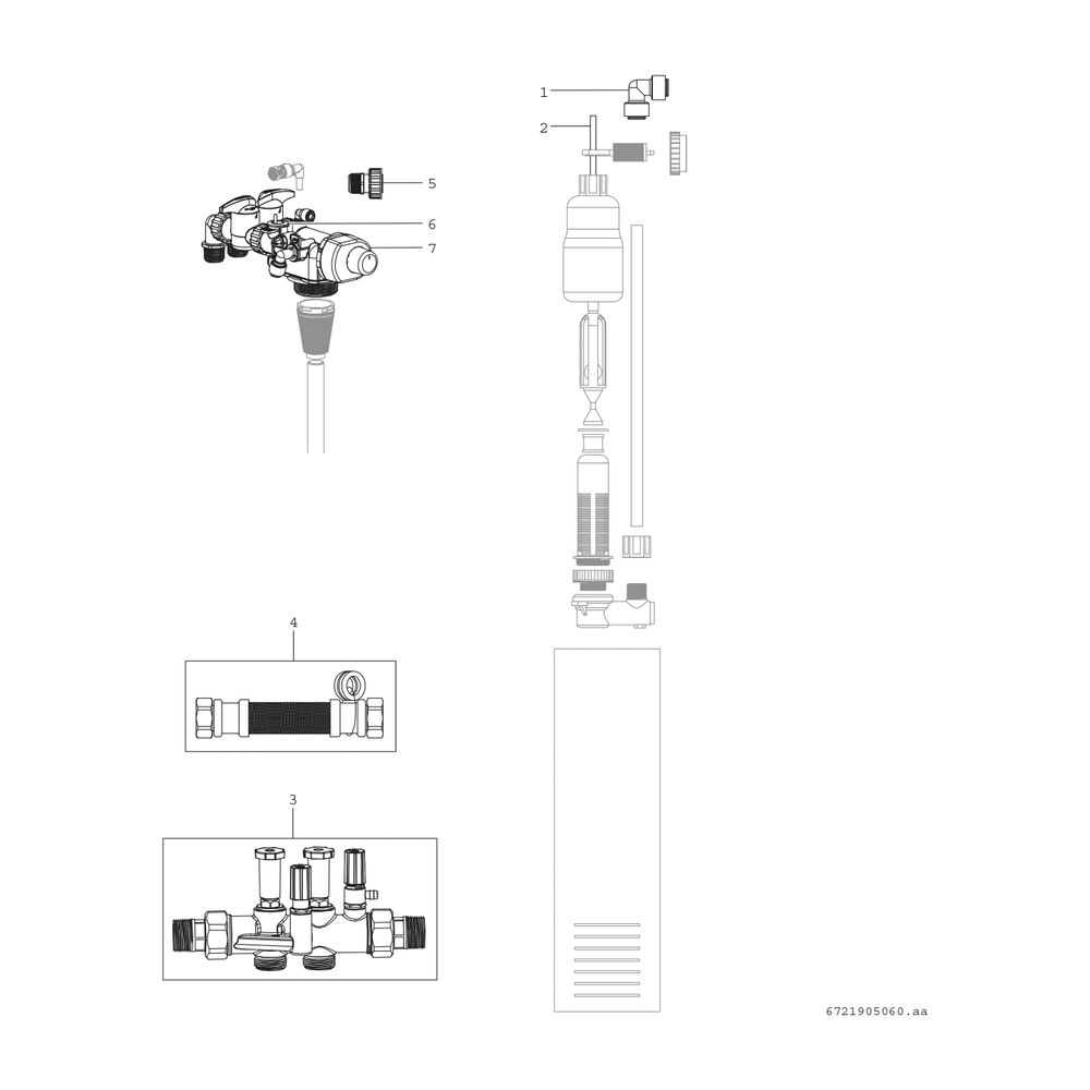 Junkers Bosch Wasserbehandlungsgerät AQ8000iS 9 Enthärtungsanlage, 9l Austauschvolu... JUNKERS-7738341893 4062321666828 (Abb. 5)