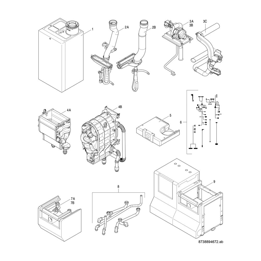 BOSCH Gas-Brennwertgerät, wandhängend GC7000 WP 70 23, 980x520x469... JUNKERS-7736701647 4057749761996 (Abb. 2)