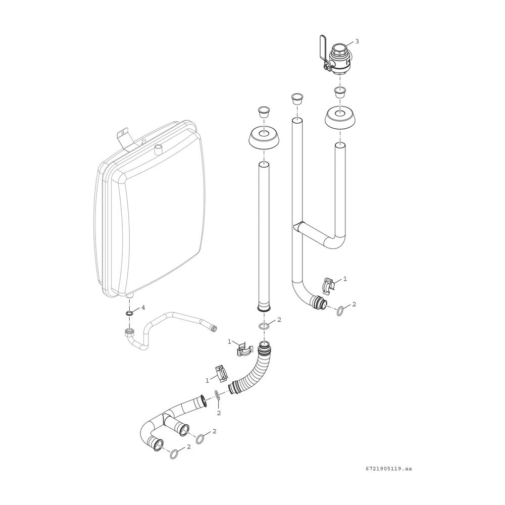 Junkers Bosch Erweiterungs-Set extern 2 Heizkreise für Puffermodul CSx800iAW 12 MB... JUNKERS-8738214756 4062321743741 (Abb. 3)