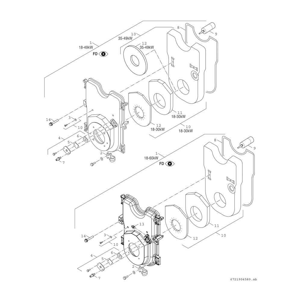 BOSCH Öl-Brennwertkessel, bodenstehend Olio Condens OC7000F 35, 914x600x1048... JUNKERS-7736602454 4057749413499 (Abb. 4)