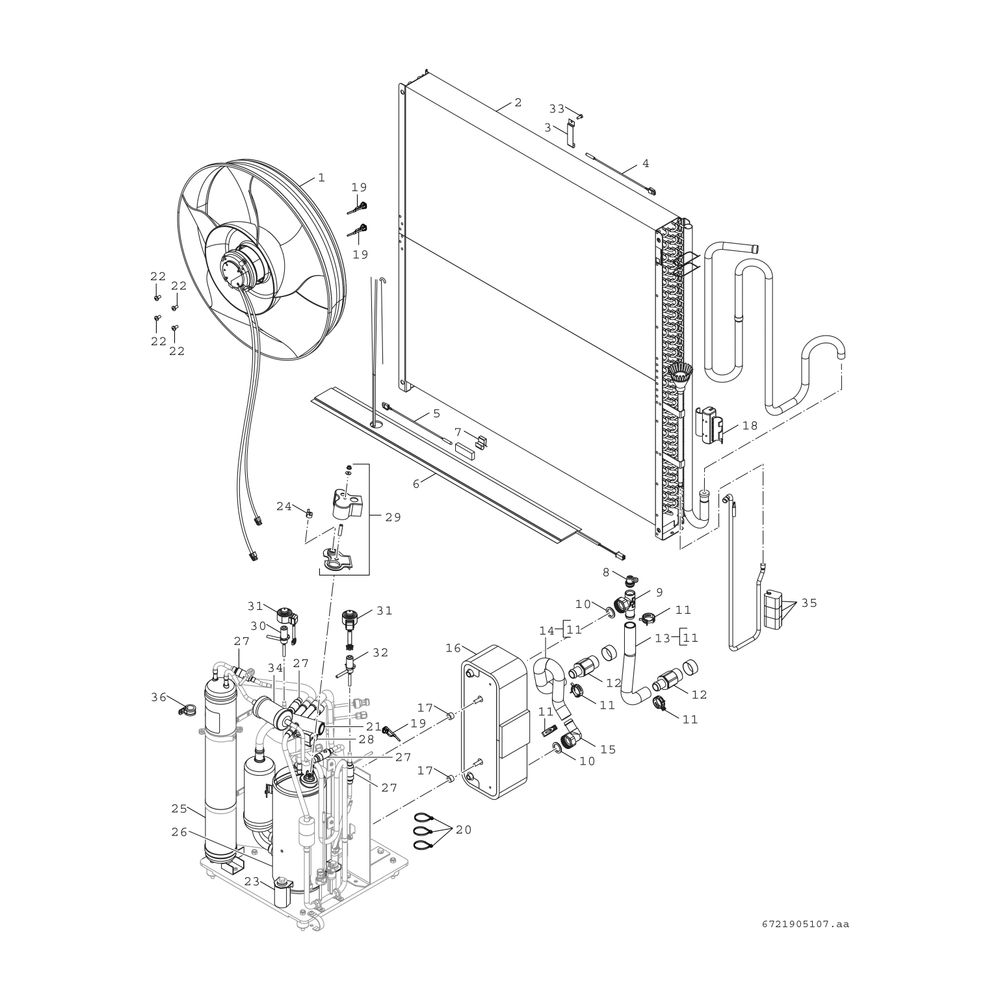 Junkers Bosch Monoblock-Außeneinheit AW 10 OR-T Baureihe CS5800/6800i AW, 1050x1350... JUNKERS-8738213467 4062321723200 (Abb. 6)