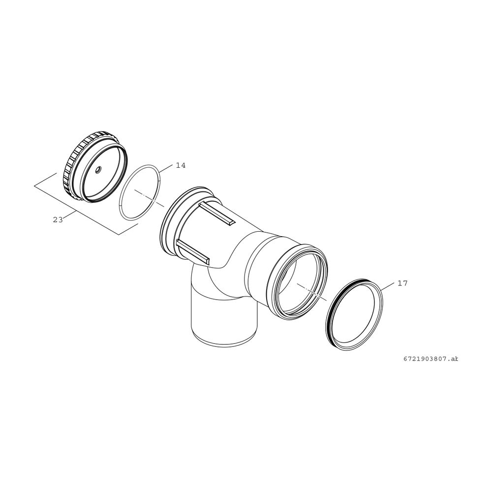 BOSCH Abgaszubehör FC-SER80-87 Bogen d:80mm mit Prüföffnung, 87 Gr... JUNKERS-7738112596 4057749826091 (Abb. 2)