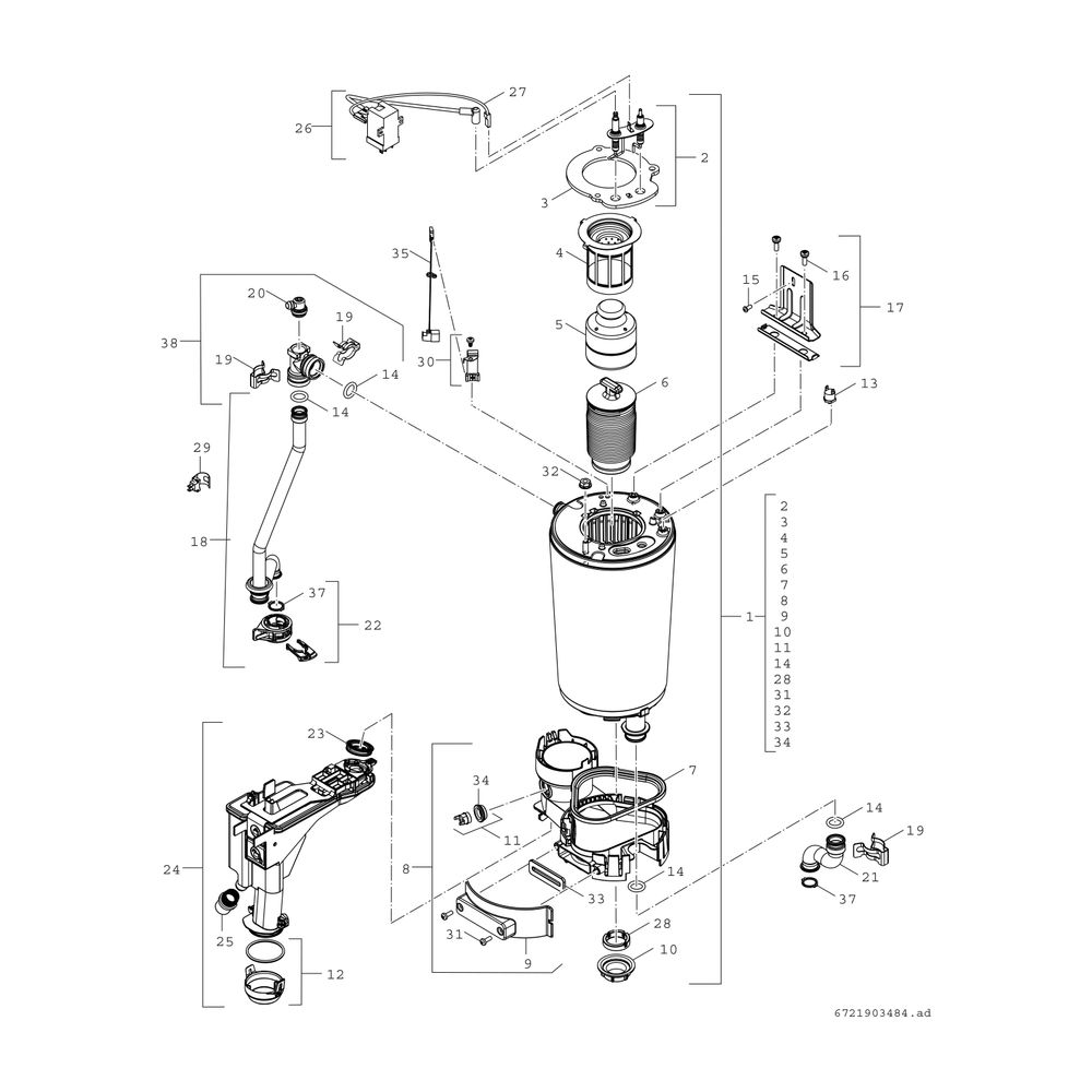 BOSCH Gas-Brennwertgerät, Kompaktmodul Condens GC5300i WM 24/100S 23... JUNKERS-7738101040 4062321394585 (Abb. 4)