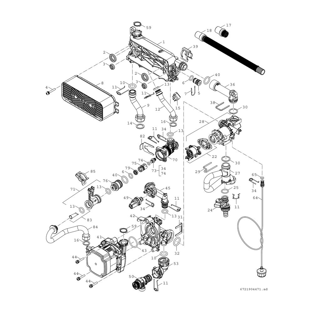 BOSCH Gas-Brennwertgerät, wandhängend GC5300iW 20/30 C 23, Kombi, 780x440x365... JUNKERS-7736902110 4062321440190 (Abb. 7)