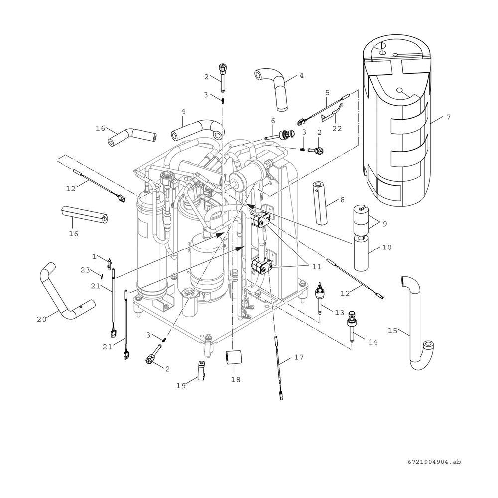 Junkers Bosch Monoblock-Außeneinheit AW 5 OR-S Baureihe CS5800/6800i AW, 800x1100x5... JUNKERS-8738213465 4062321603809 (Abb. 7)